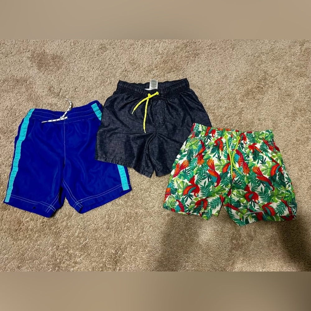 3 Pairs of Boys Swim Trunks